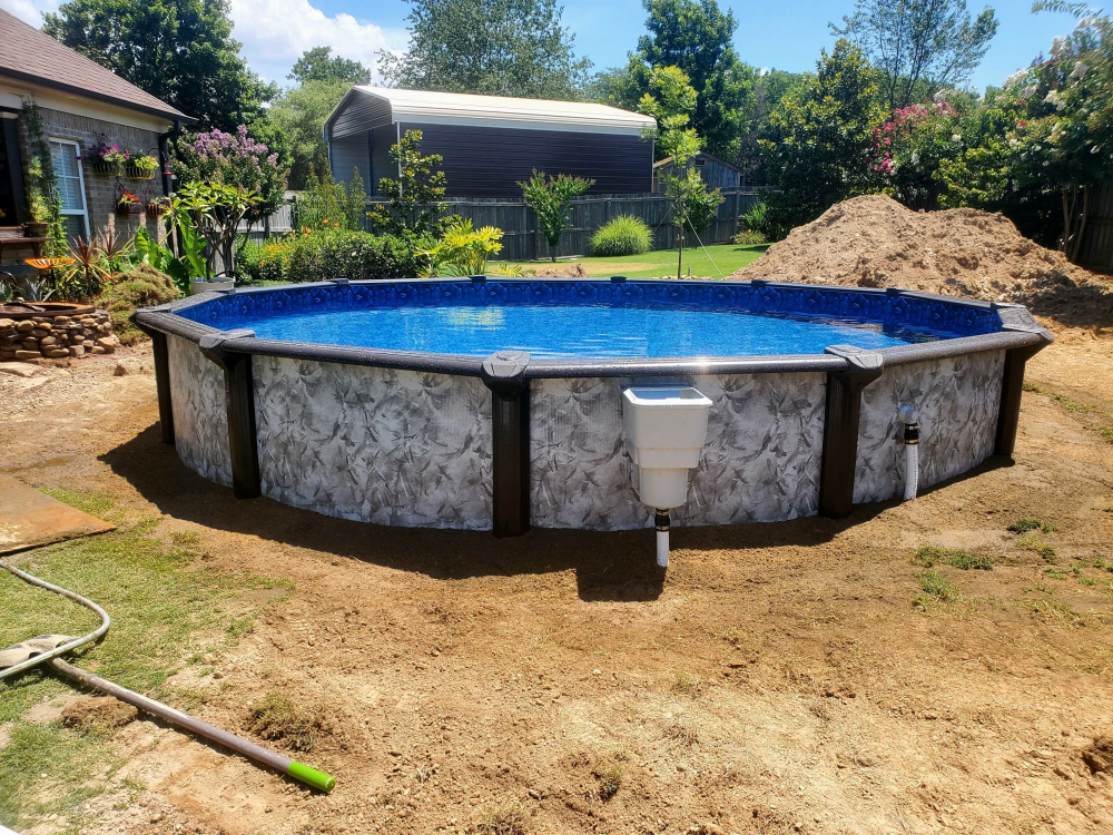 Swimline 27' Round Boulder Swirl 52 Swimline 27' Round Boulder Swirl 52